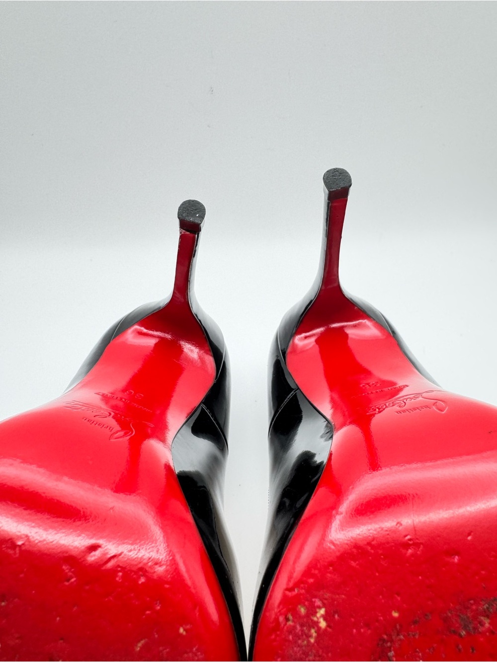 Christian Louboutin So Kate 120 Black Patent Leather Pumps EU 36 US 6 Red Sole - Picture 6 of 7